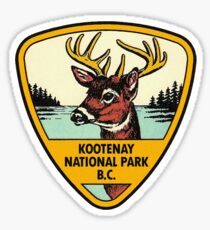 Kootenay National Park BC Canada Vintage Travel Decal Sticker