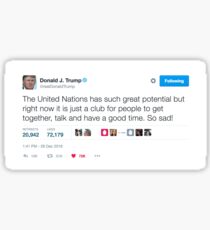 Donald Trump United Nations Tweet Sticker