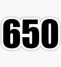 650 area code Sticker