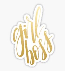 Girl Boss Gold Sticker