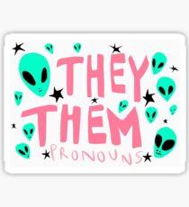 THEY THEM PRONOUNS Sticker