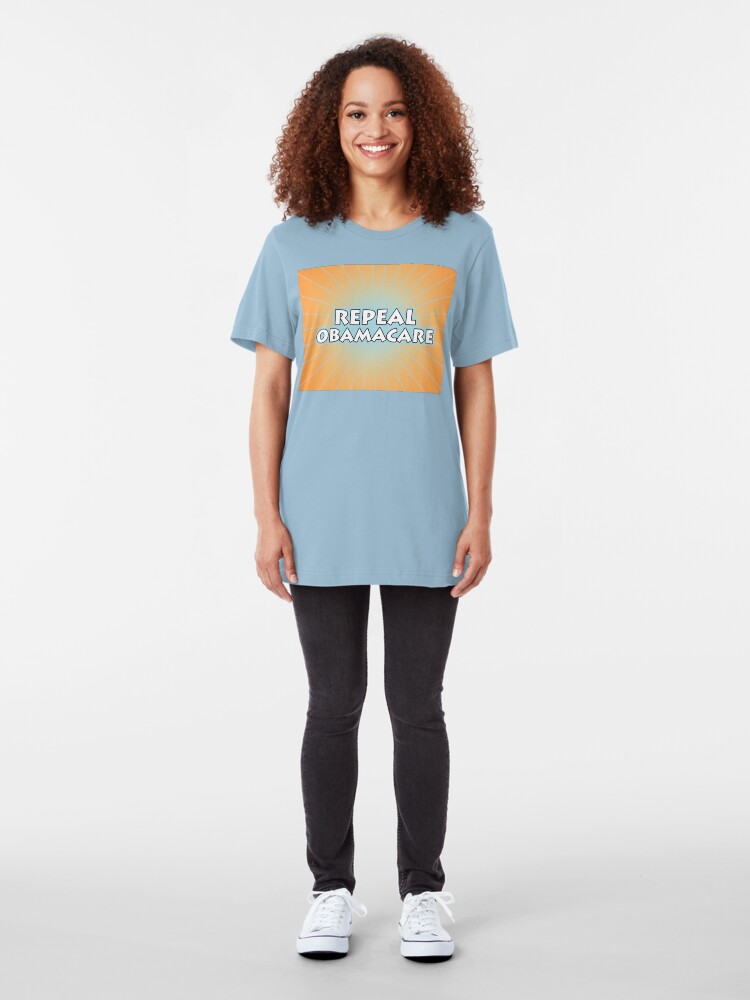 Alternate view of Repeal Obamacare Slim Fit T-Shirt