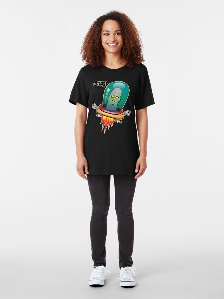 Alternate view of Space Invader Slim Fit T-Shirt