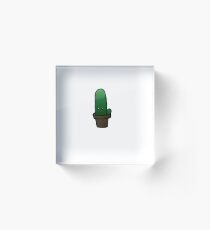 Kawaii Cactus Acrylic Block