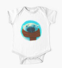 Body de manga corta para bebé Oso polar