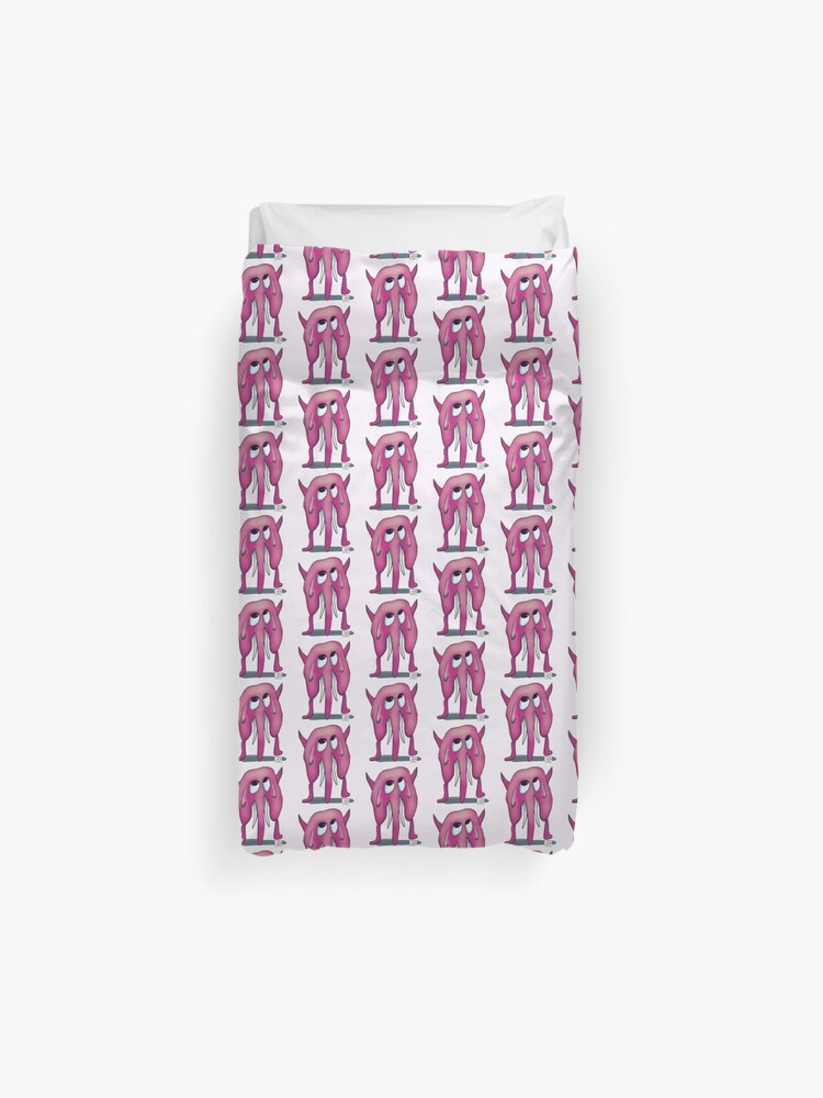 77 Pink Elephant Duvet Cover By Caravanart Redbubble