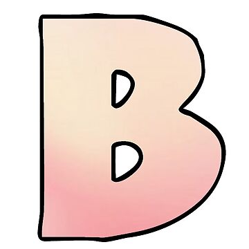 Light Pink Letter B | Sticker