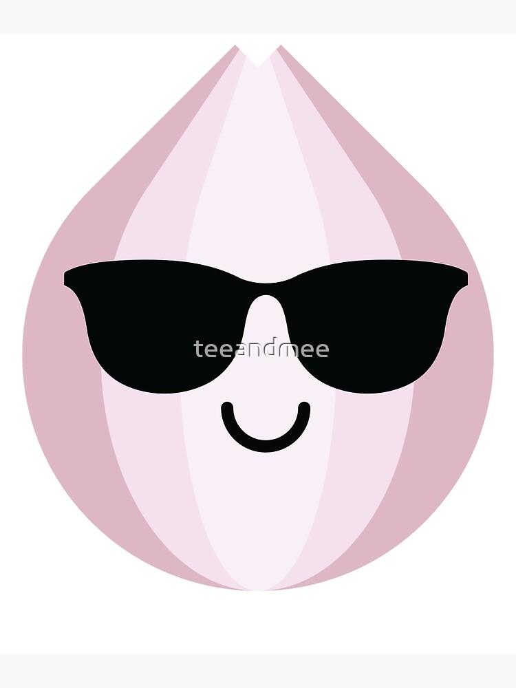 "Onion Emoji Cool Sunglasses" Canvas Print by teeandmee Redbubble