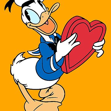 Gráfico del pato Donald para el día de San Valentín · Creative Fabrica
