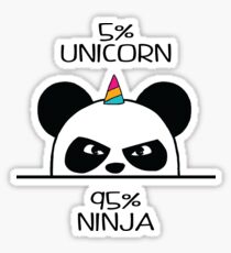 Unicorn Ninja Panda Sticker