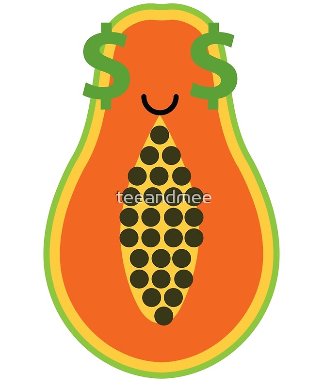 "Papaya Emoji Money Face" Posters by teeandmee Redbubble