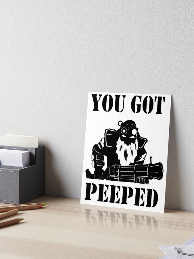 Dota 2 Sniper You Got Peeped Art Board Print By Linnyy Redbubble