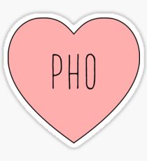 I Love Pho Heart Sticker
