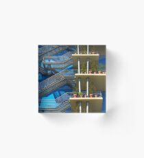 Fire Stairs Acrylic Block