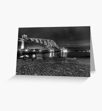 THE FORTH BRIDGE IN MONOCHROME. Greeting Card
