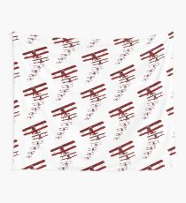 Retro Biplane Graphic Wall Tapestry