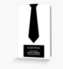 Ältester Preis Tie Name Tag Grußkarte