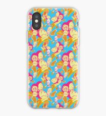 Electric Banana Monkey Pattern iPhone Case