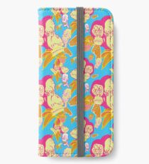 Electric Banana Monkey Pattern iPhone Wallet/Case/Skin