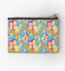 Electric Banana Monkey Pattern Studio Pouch
