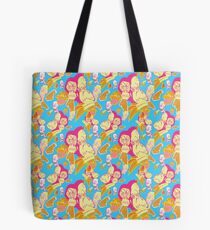 Electric Banana Monkey Pattern Tote Bag