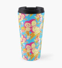 Electric Banana Monkey Pattern Travel Mug