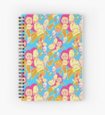 Electric Banana Monkey Pattern Spiral Notebook
