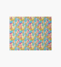 Electric Banana Monkey Pattern Art Board