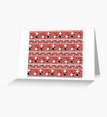 Yuchi Red Square Greeting Card