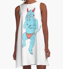 Blue Blue Monster A-Line Dress