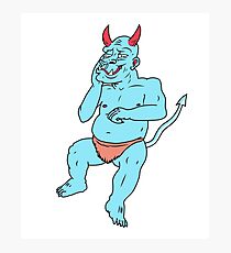 Blue Blue Monster Photographic Print