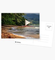 A sailboat In Hanalei Bay Postcards