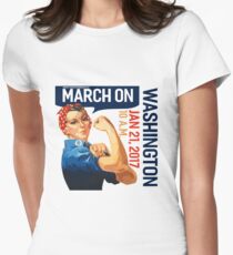 Womens march on washington 2017 Women's Fitted T-Shirt