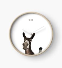 Illustrated Waving Ass Clock
