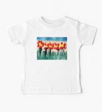Penguins & Flowers Baby Tee