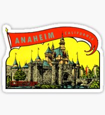 Anaheim California Vintage Travel Decal Sticker