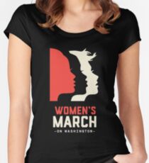 Women's March on Washington 2017 Official Women's Fitted Scoop T-Shirt