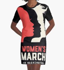Women's March on Washington 2017 Official Graphic T-Shirt Dress