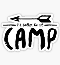 i would rather be at camp Sticker