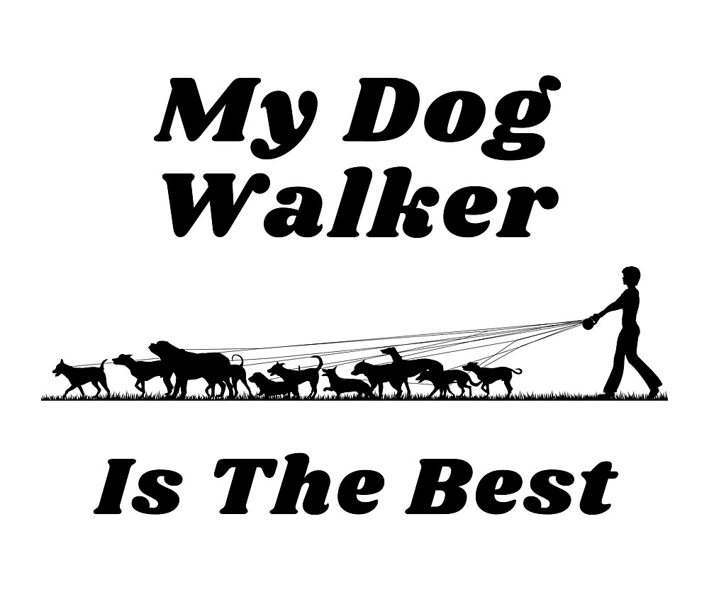 "Dog walker" by DayDreamCosmos Redbubble