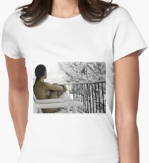 "Snowstorm" Women's Fitted T-Shirt