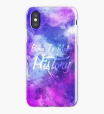 Born to Make History Watercolor iPhone Case