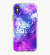 Born to Make History Watercolor iPhone Case