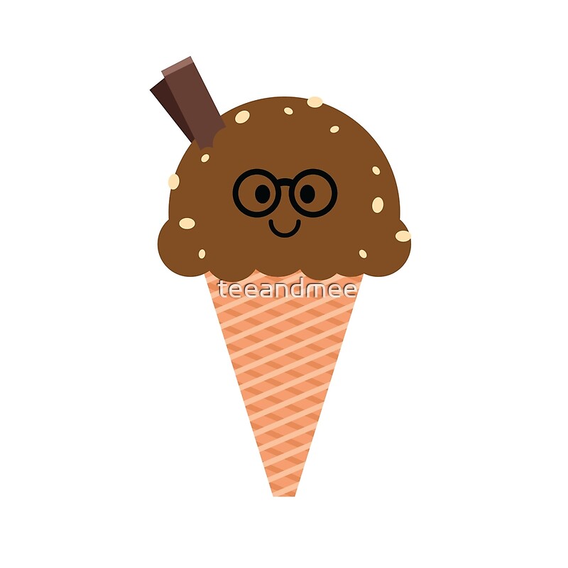 chocolate ice cream emoji
