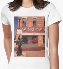 Standing on the Corner in Winslow Arizona Fitted T-Shirt