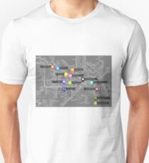 Sherlock Tube Map (Dark) Unisex T-Shirt