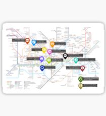Sherlock Tube Map Sticker