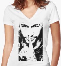 Neymar Women's Fitted V-Neck T-Shirt