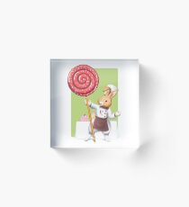 Chef Bunny Acrylic Block