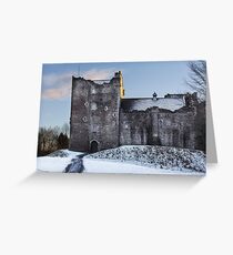 Doune Castle in Snow Greeting Card